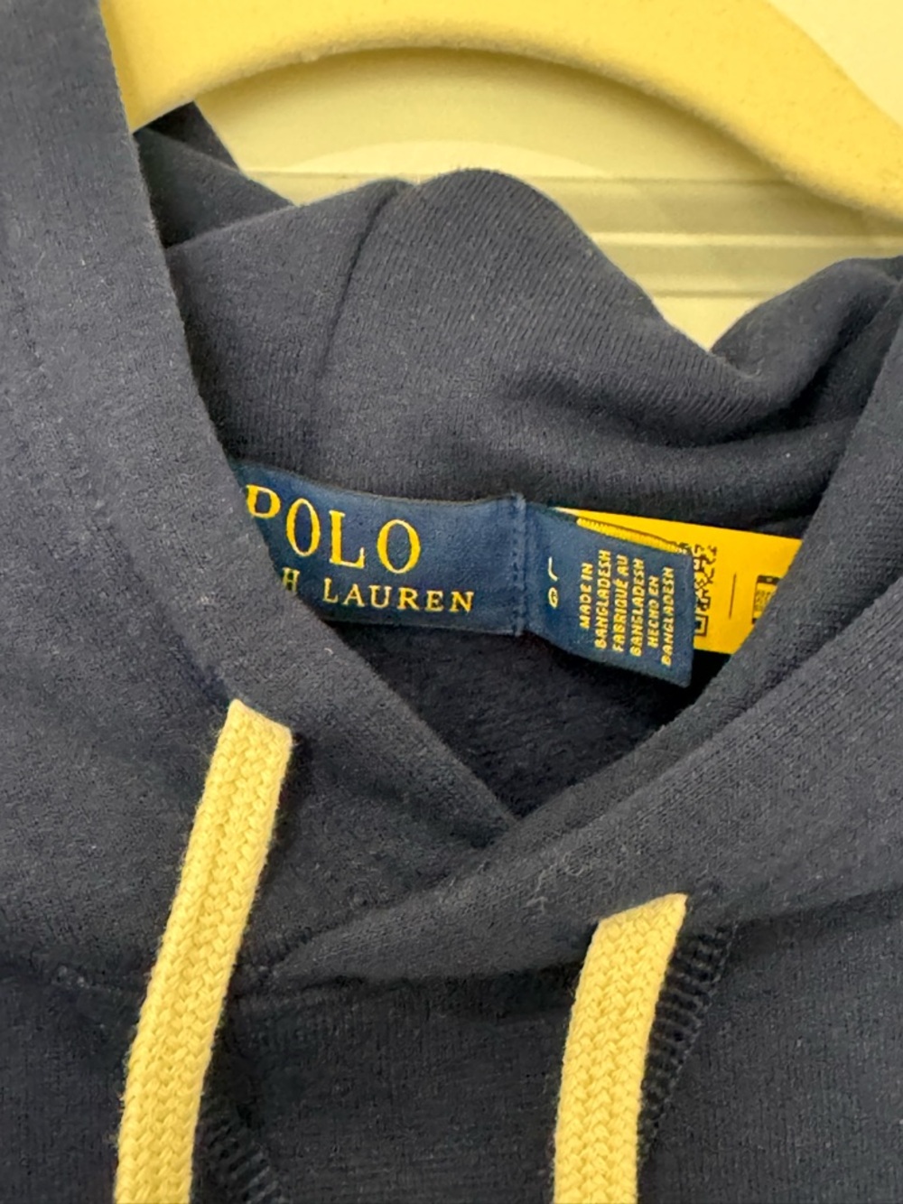 Polo by Ralph Lauren Navy Hoodie with Red Pony Size L - Picture 2 of 3